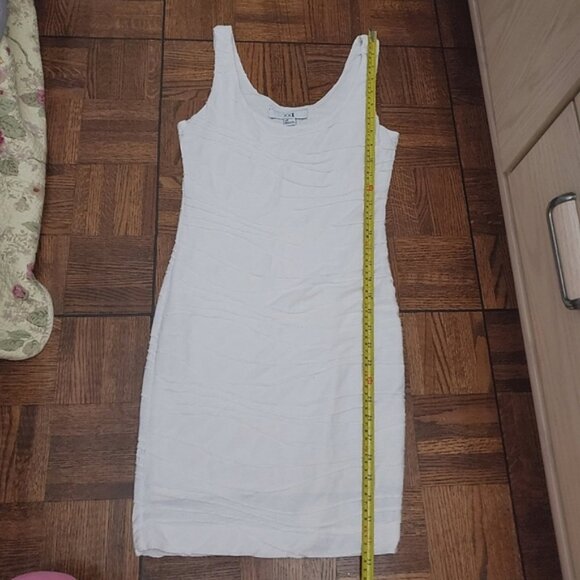 XXI White Bodycon Textured Dress- S - Picture 15 of 16